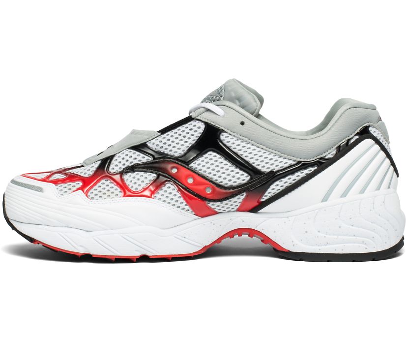 Saucony Grid Web Women's Originals White / Grey / Red | AU 007UZGT